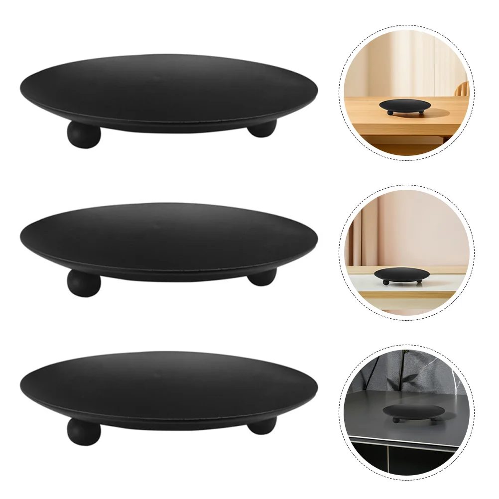 6 Pcs Iron Holder Tray Tall Holders Black Candlestick Decorative Plate Metal
6 Pcs Iron Holder Tray Tall Holders Black Candlestick Decorative Plate Metal