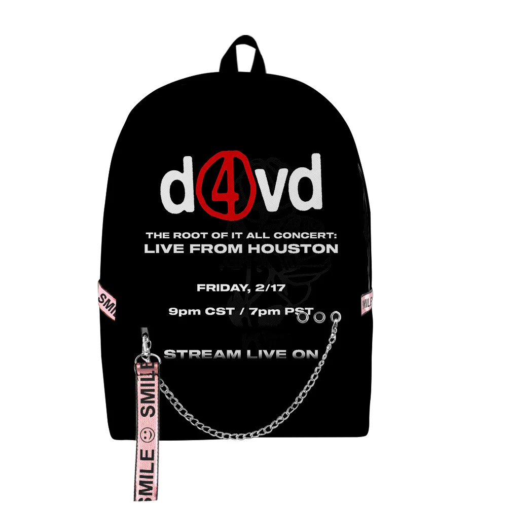 Популярная новинка Cool Singer D4vd 3D Print Студенческие школьные сумки Унисекс Оксфорд Водонепроницаемые многофункциональные дорожные рюкзаки для ноутбуков
Популярная новинка Cool Singer D4vd 3D Print Студенческие школьные сумки Унисекс Оксфорд Водонепроницаемые многофункциональные дорожные рюкзаки для ноутбуков