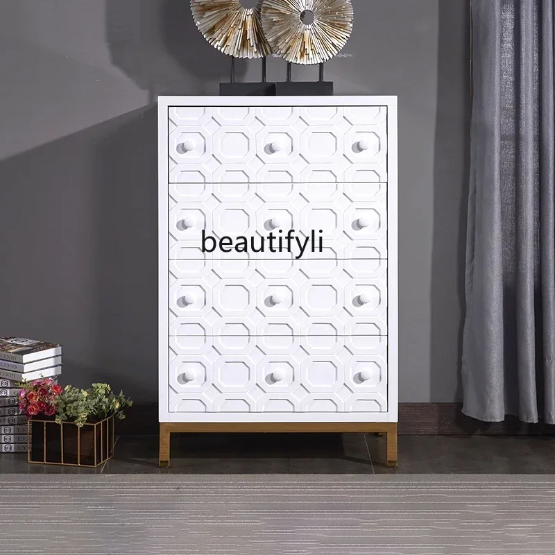 Simple wind chest, bedroom storage locker, light luxury living room, foyer decorative cabinet6239
Simple wind chest, bedroom storage locker, light luxury living room, foyer decorative cabinet6239
