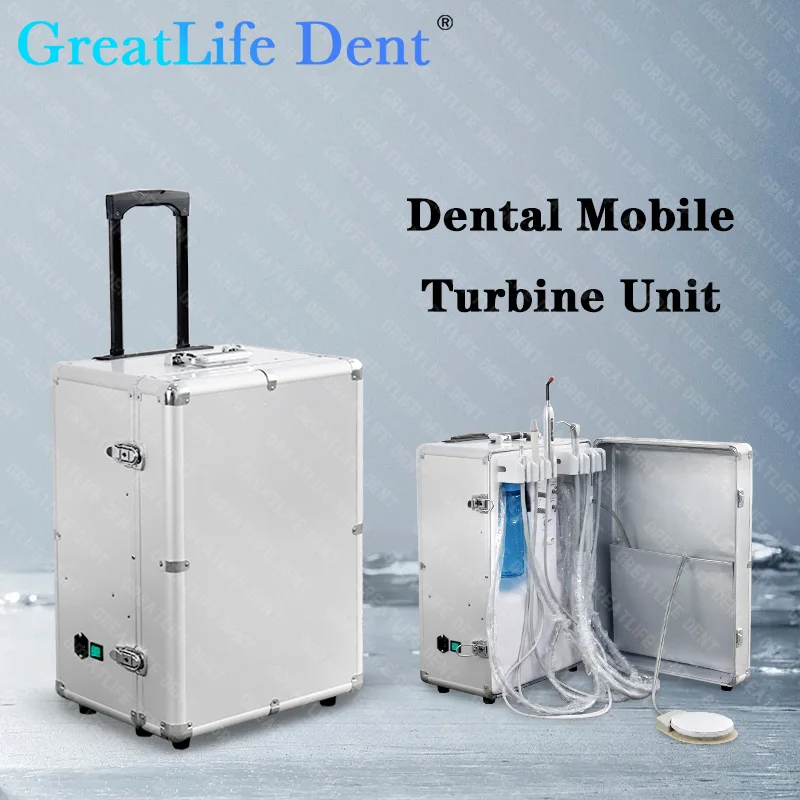 GreatLife Dent Mobile Portable Dental Trubine Unit With Air Compressor Luxury 600W Dental Multi Function Equipment For Dentist
GreatLife Dent Mobile Portable Dental Trubine Unit With Air Compressor Luxury 600W Dental Multi Function Equipment For Dentist