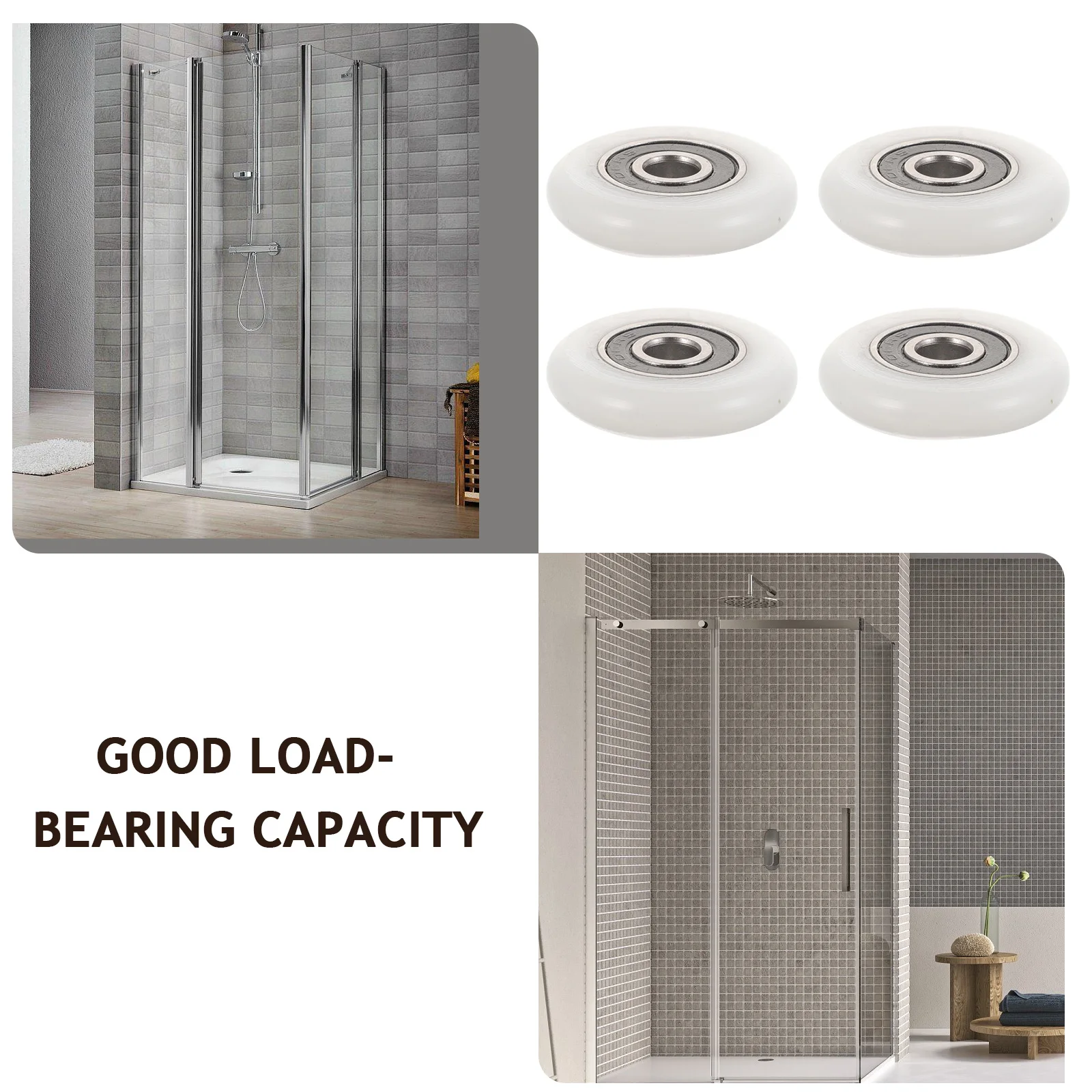 4 Pcs Sliding Door Pulley Bathroom Wheel Shower Wheels Replacement Rollers Part
4 Pcs Sliding Door Pulley Bathroom Wheel Shower Wheels Replacement Rollers Part