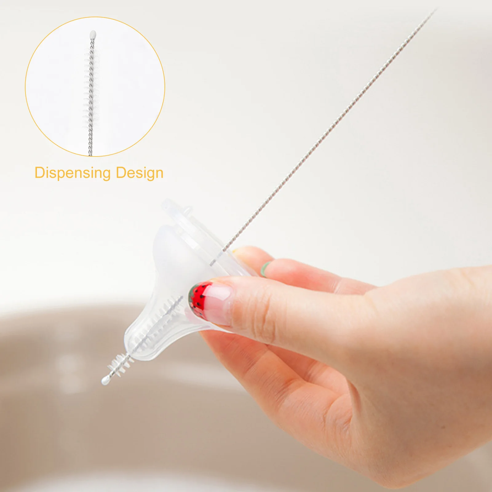 1Set Feeder Cleaning Bottle Sponge Cleaner Soft Non-Scratch Sponge Ergonomic Handle for Hard-to-Reach Areas
1Set Feeder Cleaning Bottle Sponge Cleaner Soft Non-Scratch Sponge Ergonomic Handle for Hard-to-Reach Areas