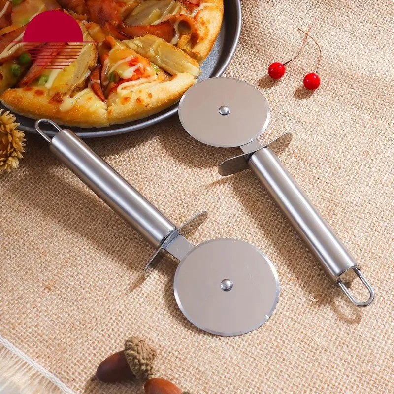 Pizza Cutter Stainless Steel Knife Cake Bread Pies Round Knife Pastry Pasta Dough Kitchen Baking Tools
Pizza Cutter Stainless Steel Knife Cake Bread Pies Round Knife Pastry Pasta Dough Kitchen Baking Tools
