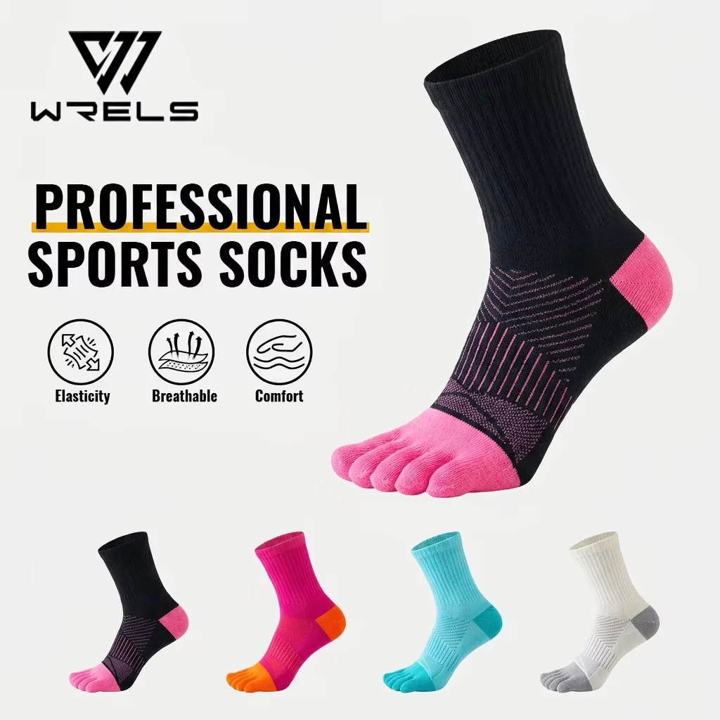 WRELS 1/2/3 Pairs Running Toe Socks Breathable Sports Socks Men Women Moisture Wicking Anti Blister Hiking Five Finger Socks
WRELS 1/2/3 Pairs Running Toe Socks Breathable Sports Socks Men Women Moisture Wicking Anti Blister Hiking Five Finger Socks
