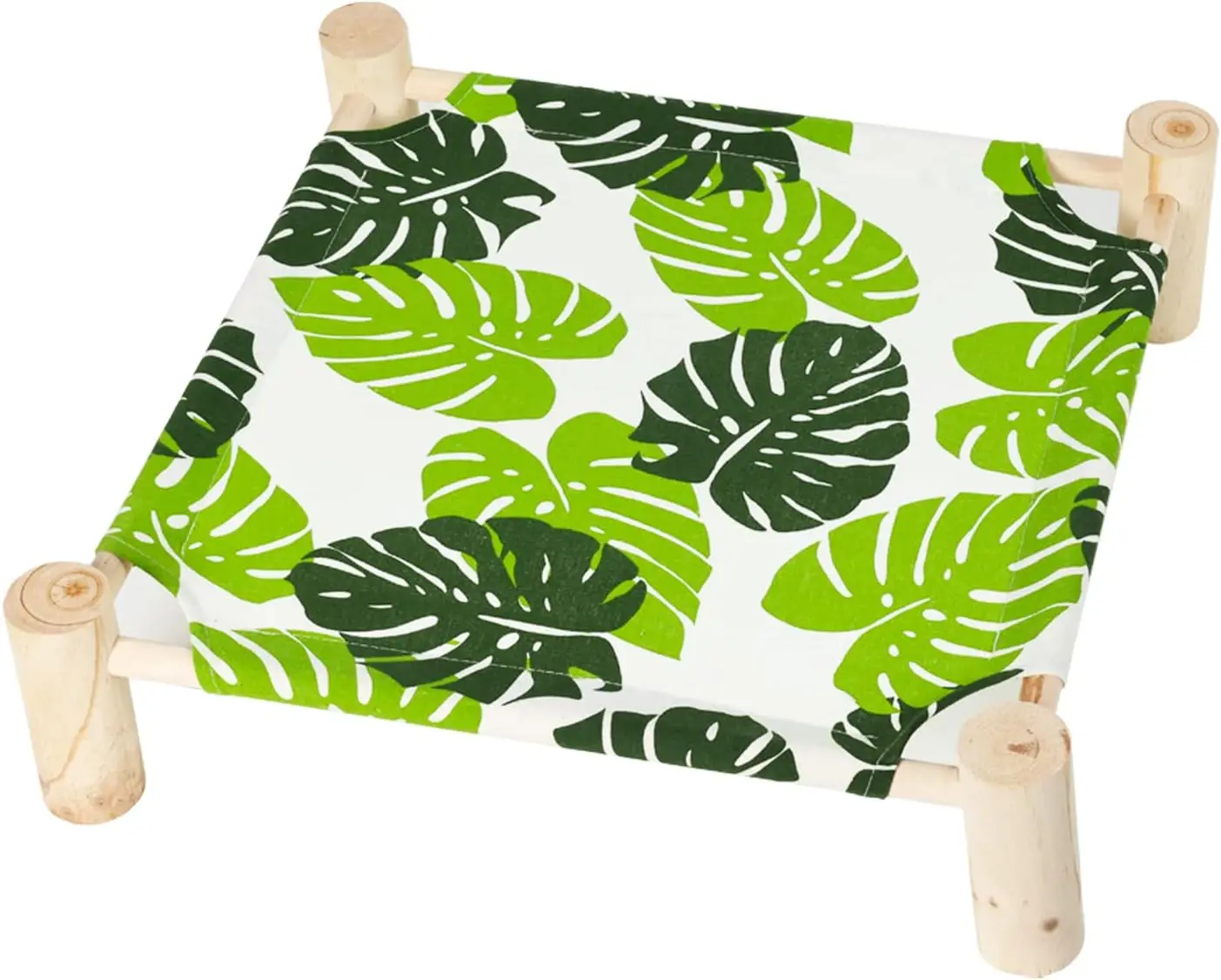 Patas Lague Cat and Dog Hammock Bed for Small Dogs, Brethable Wooden Cat Pet Rabbit Elevated Cooling Outdoor Bed Cots Furniture for Summer Monstera Leaf
Patas Lague Cat and Dog Hammock Bed for Small Dogs, Brethable Wooden Cat Pet Rabbit Elevated Cooling Outdoor Bed Cots Furniture for Summer Monstera Leaf