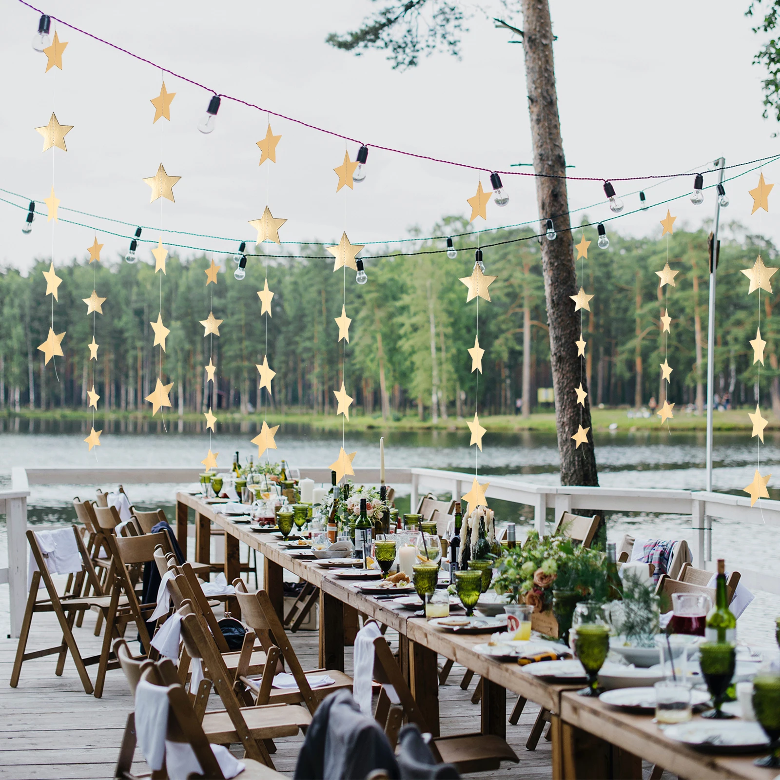 10 Pcs Double Mirror Surface Star Garland Banner Wedding Paper Bunting Festive Hanging Pendants Star Banner
10 Pcs Double Mirror Surface Star Garland Banner Wedding Paper Bunting Festive Hanging Pendants Star Banner