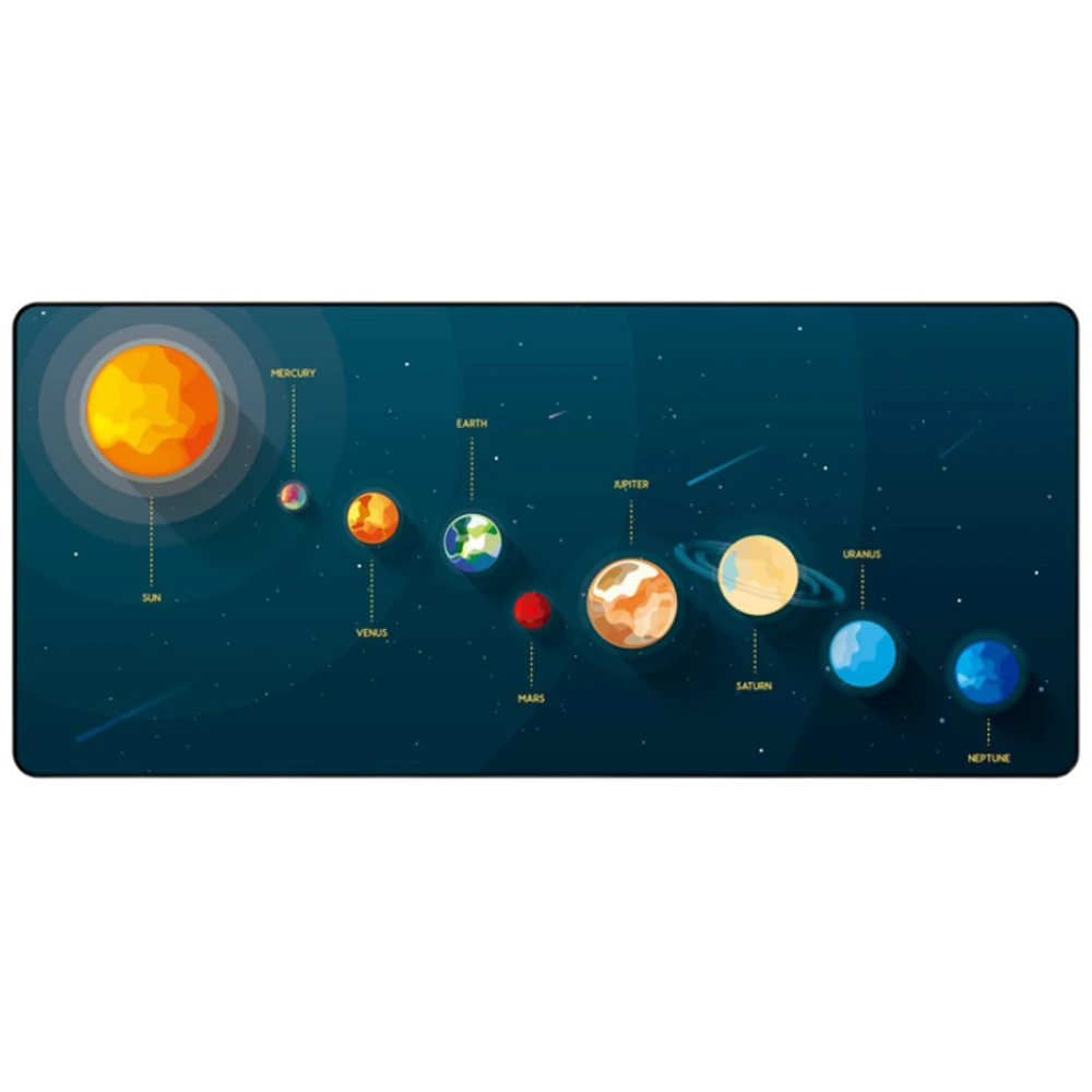 Solar System Planet Design Large Size Mouse Pad For House Office Gaming Natural Rubber Anti Slip Table Mat Seaming Mousepad
Solar System Planet Design Large Size Mouse Pad For House Office Gaming Natural Rubber Anti Slip Table Mat Seaming Mousepad