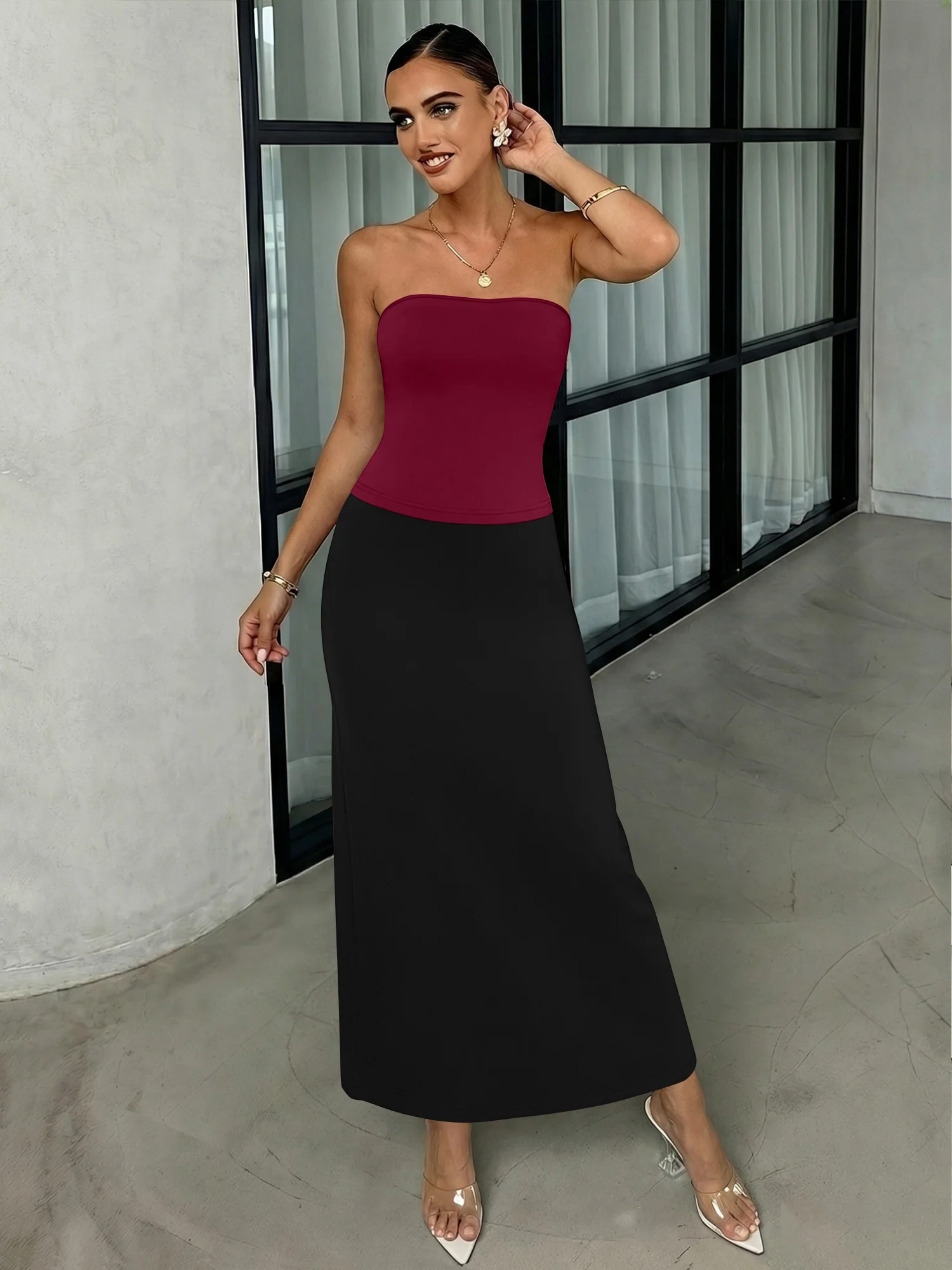 Daily Casual Tube Top Mermaid Skirt Set Women Solid Color Minimal High Waist Slim Outfit
Daily Casual Tube Top Mermaid Skirt Set Women Solid Color Minimal High Waist Slim Outfit