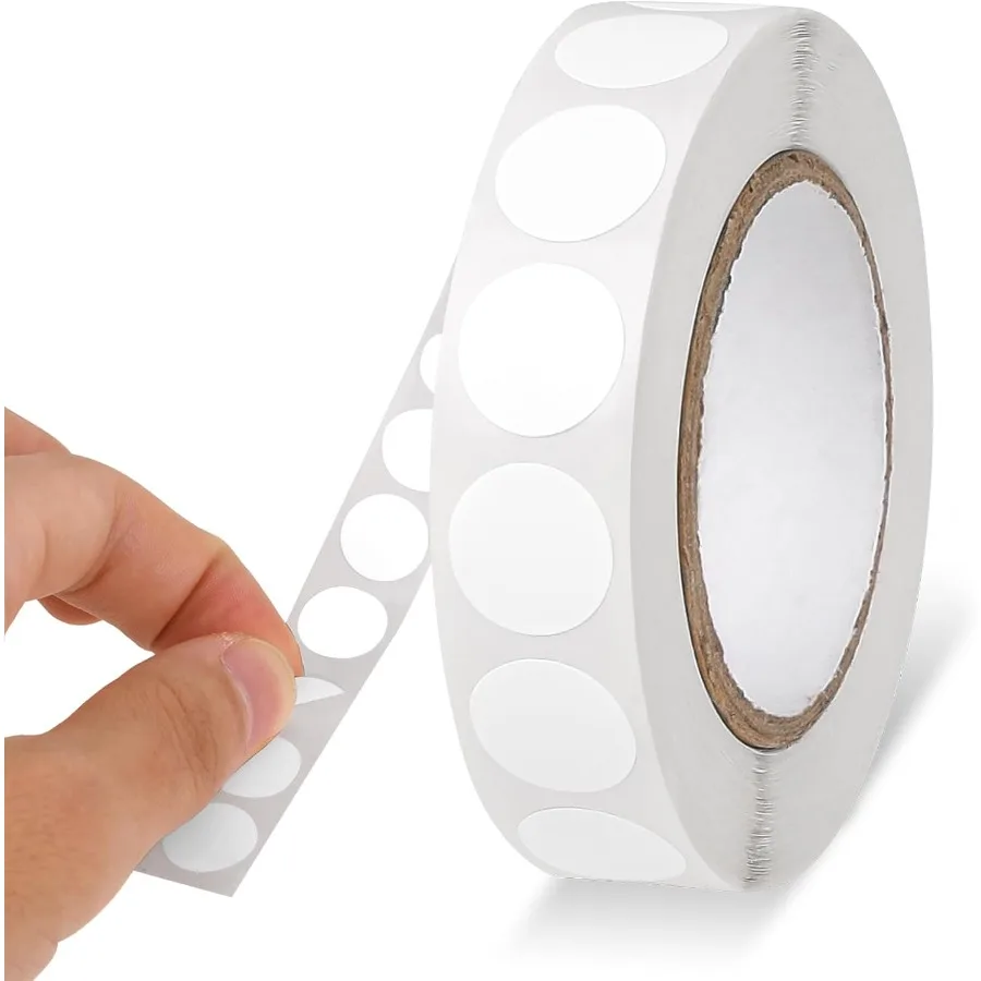 1000 Pcs White Round Stirs 0.5 Inch White Dot Stirs Waterproof Circle Stirs Color Coding Label for Office Shop Home Classroom M
1000 Pcs White Round Stirs 0.5 Inch White Dot Stirs Waterproof Circle Stirs Color Coding Label for Office Shop Home Classroom M