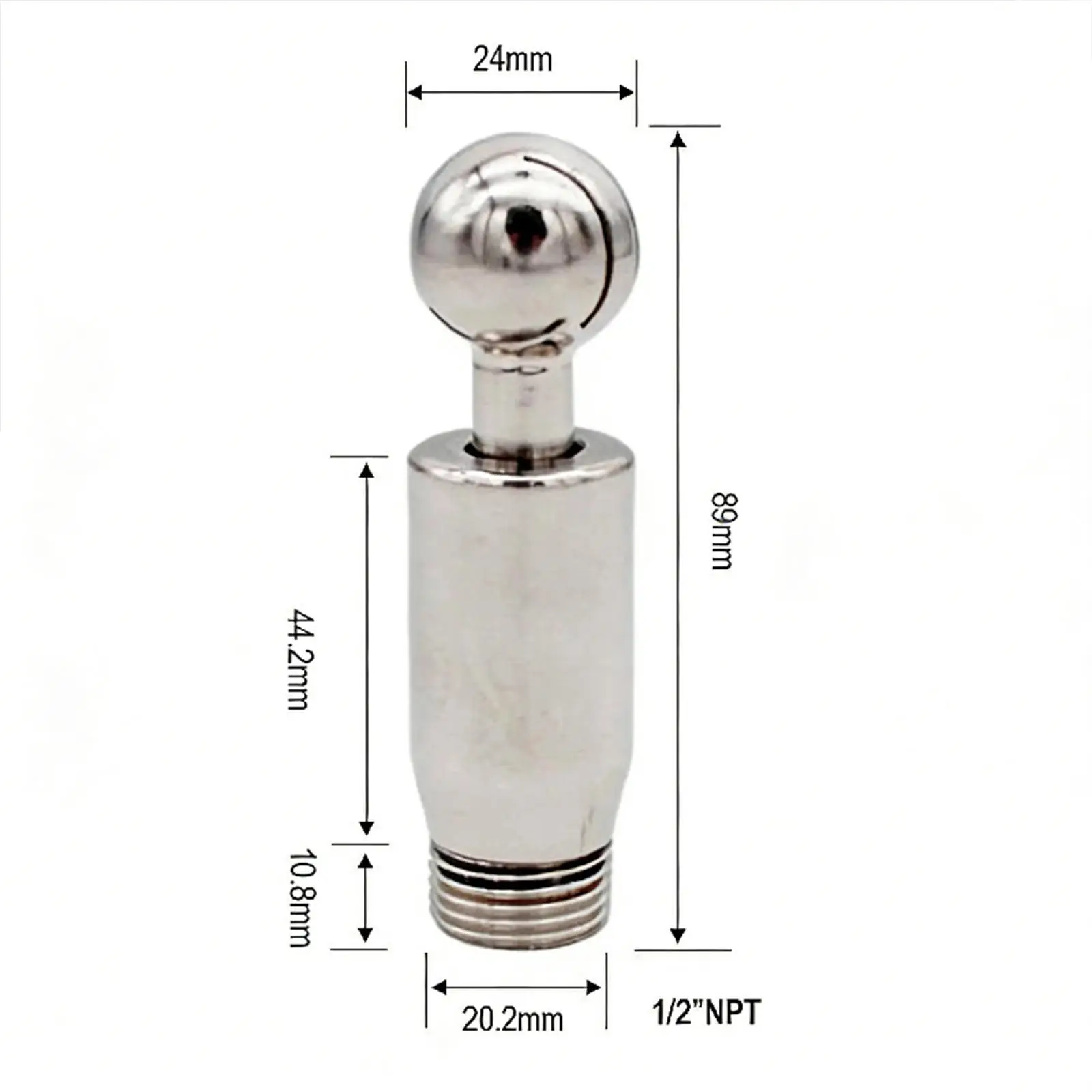 Rotary CIP Cleaning Spray Ball Stainless Steel for Small Kettle and Beverage Brewing Applications
Rotary CIP Cleaning Spray Ball Stainless Steel for Small Kettle and Beverage Brewing Applications