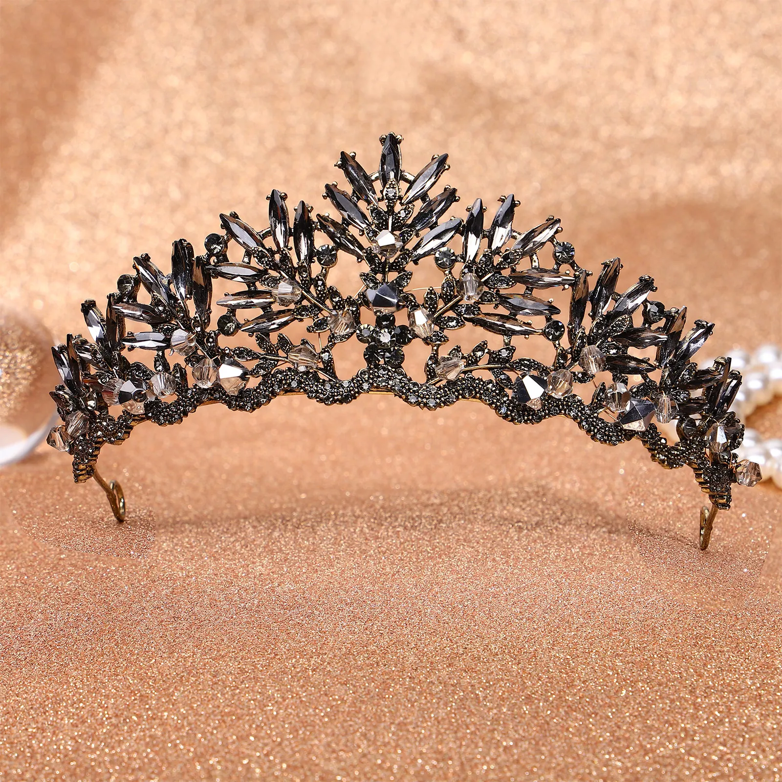 Baroque Crown Bride Wedding Headdress Rhinestone Vintage Party Tiara Elegant Headwear Bridal Engagement Accessories Hairstyle
Baroque Crown Bride Wedding Headdress Rhinestone Vintage Party Tiara Elegant Headwear Bridal Engagement Accessories Hairstyle