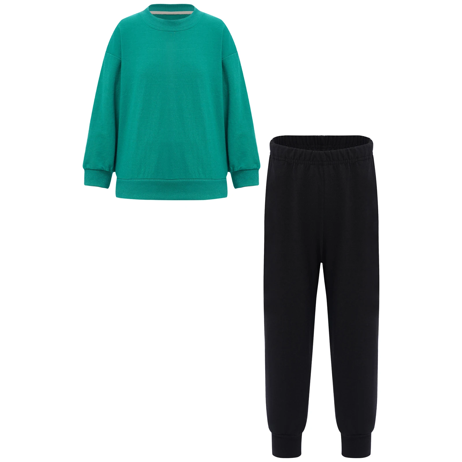 Unisex Boys Girls Casual Sports Set Long Sleeve Pullover Sweatshirt with Elastic Waistband Sweatpants Activities School Costumes
Unisex Boys Girls Casual Sports Set Long Sleeve Pullover Sweatshirt with Elastic Waistband Sweatpants Activities School Costumes
