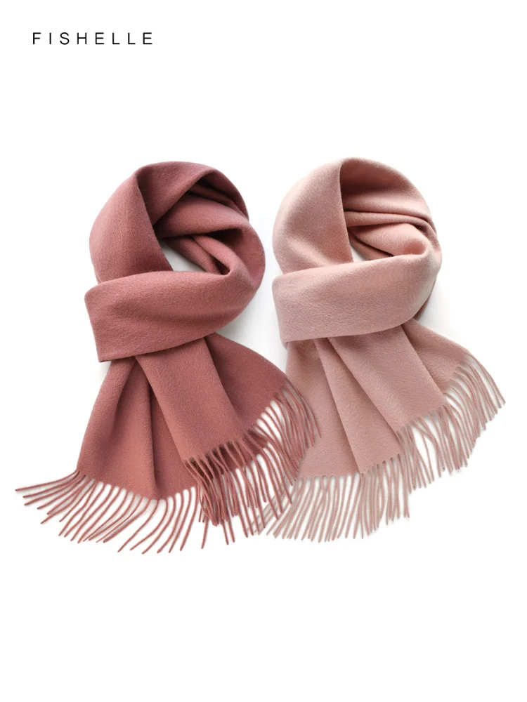 New Gentle Solid Pink Pure Cashmere Scarf For Women's Winter Warmth Tassels Scarves Adults Luxury Gifts For Female
New Gentle Solid Pink Pure Cashmere Scarf For Women's Winter Warmth Tassels Scarves Adults Luxury Gifts For Female