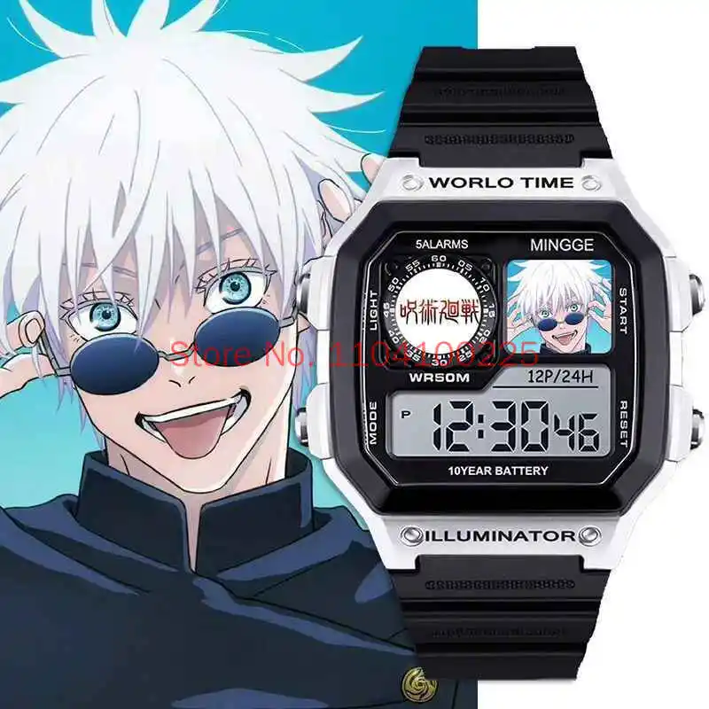 Jujutsu Kaisen Anime Watches Cartoon Gojo Satoru Geto Suguru Digital Sports Watches Silicone Electronic Clock Anime Toys Gift
Jujutsu Kaisen Anime Watches Cartoon Gojo Satoru Geto Suguru Digital Sports Watches Silicone Electronic Clock Anime Toys Gift
