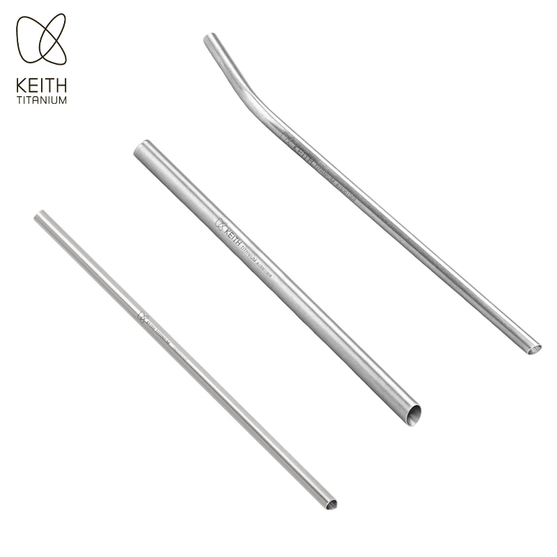 Keith Flexible Bendable Titanium Straw with Cleaning Brush Reusable Wide Smoothie Straw Food Grade Metal Straw for Tumbler Cup
Keith Flexible Bendable Titanium Straw with Cleaning Brush Reusable Wide Smoothie Straw Food Grade Metal Straw for Tumbler Cup
