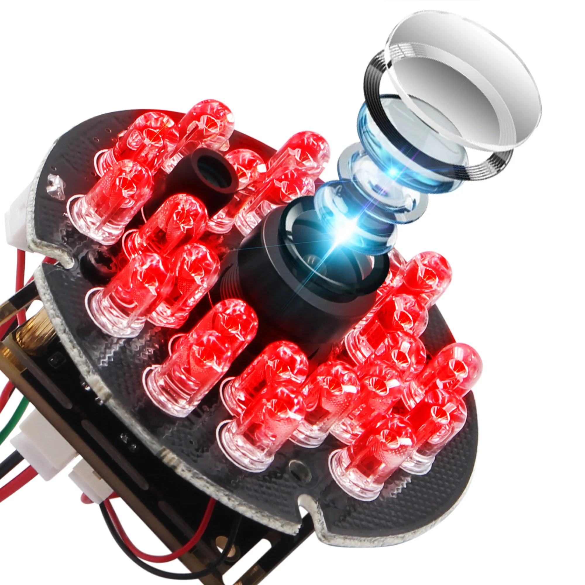 ELP Industrial OV9712 720P Night Vision H.264 Infrared Mini USB Webcam Module with 24pcs IR LEDs for Day and Night Security
ELP Industrial OV9712 720P Night Vision H.264 Infrared Mini USB Webcam Module with 24pcs IR LEDs for Day and Night Security