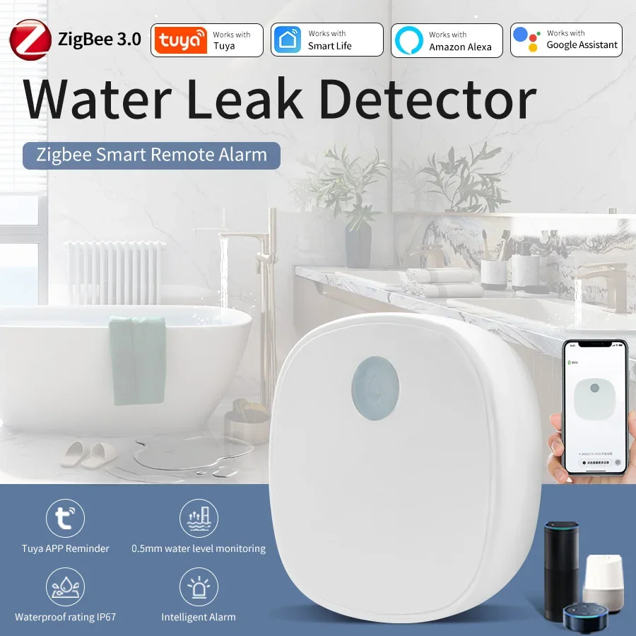 ZigBee3.0 Датчик наводнения Детектор утечки воды Резервуар для воды Полное оповещение о переполнении Система охранной сигнализации Tuya Smart App Дистанционное управление
ZigBee3.0 Датчик наводнения Детектор утечки воды Резервуар для воды Полное оповещение о переполнении Система охранной сигнализации Tuya Smart App Дистанционное управление