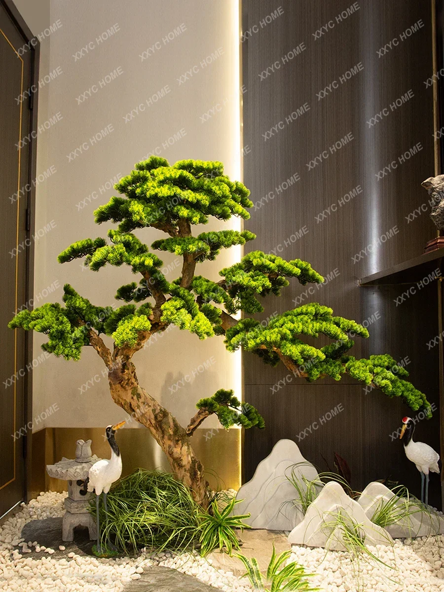 Yingke Pine Imitative Tree Large Fake Trees New Chinese Landscape Indoor and Outdoor Pine Hotel Show Window Decoration
Yingke Pine Imitative Tree Large Fake Trees New Chinese Landscape Indoor and Outdoor Pine Hotel Show Window Decoration
