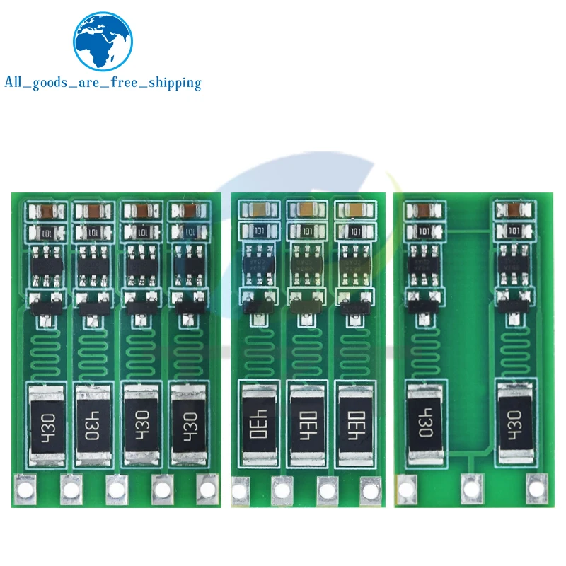 TZT 2S 3S 4S Balance Board 8.4V 12.6V 16.8V 18650 Polymer Li-ion Lithium Battery Balancer BMS 100mA Balanced Current
TZT 2S 3S 4S Balance Board 8.4V 12.6V 16.8V 18650 Polymer Li-ion Lithium Battery Balancer BMS 100mA Balanced Current
