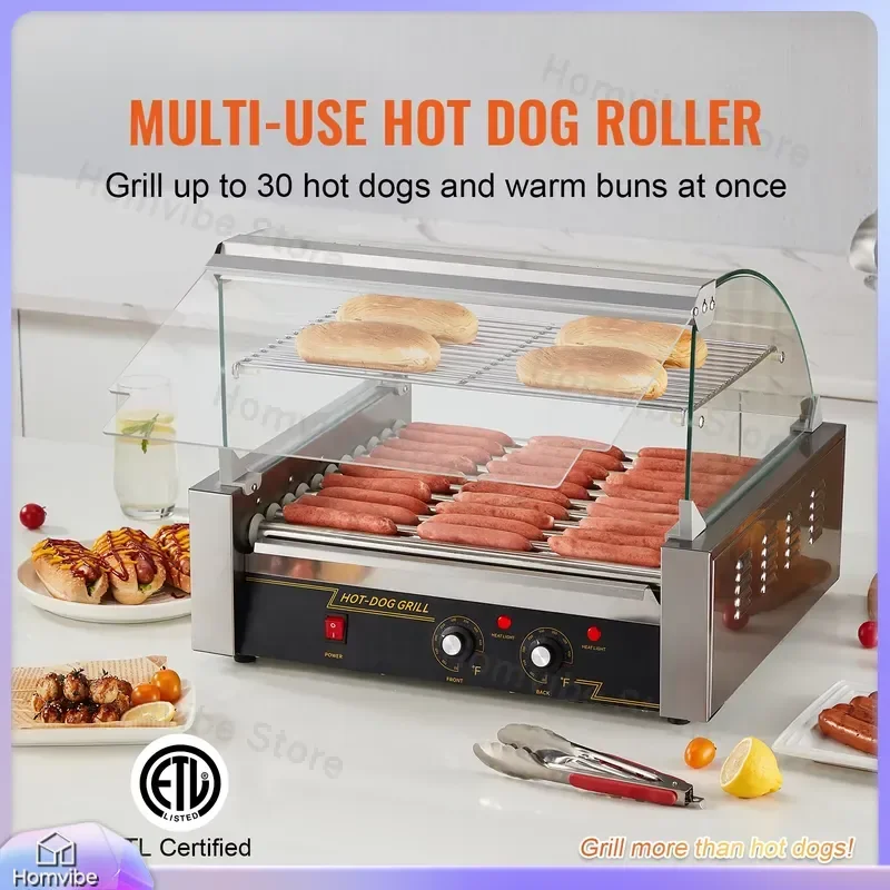 Electric Hot Dog Roller Grill Machine 5 7 11 Rods Commercial Sausage Maker BBQ Grill for Camping Party Home Kitchen Appliance
Electric Hot Dog Roller Grill Machine 5 7 11 Rods Commercial Sausage Maker BBQ Grill for Camping Party Home Kitchen Appliance