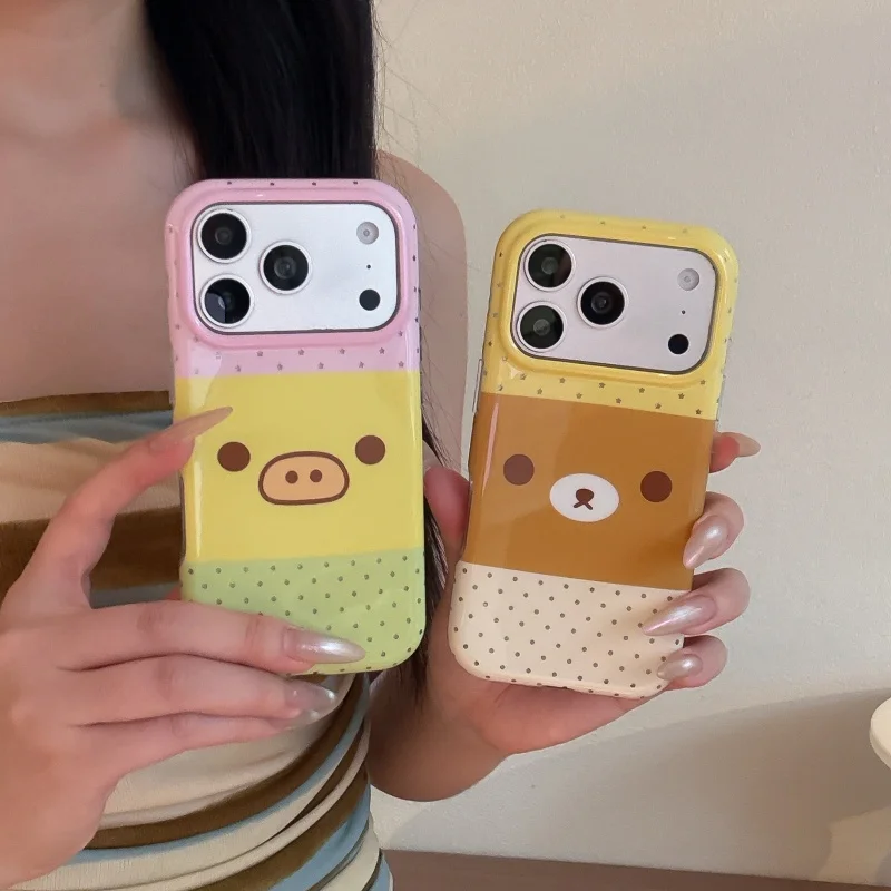 Fashion Polka Dots Cute Cartoon Bear Chick Phone Case For iPhone 17 Pro 16 15 Pro Max Back Cover Shockproof Cases For Apple 16 P
Fashion Polka Dots Cute Cartoon Bear Chick Phone Case For iPhone 17 Pro 16 15 Pro Max Back Cover Shockproof Cases For Apple 16 P