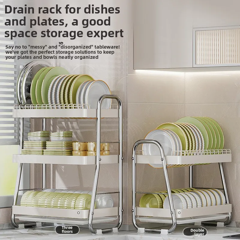Kitchen Bowl Rack Drain Rack Stainless Steel Tableware Plate Storage Shelf Milk White Household Multifunctional Countertop
Kitchen Bowl Rack Drain Rack Stainless Steel Tableware Plate Storage Shelf Milk White Household Multifunctional Countertop