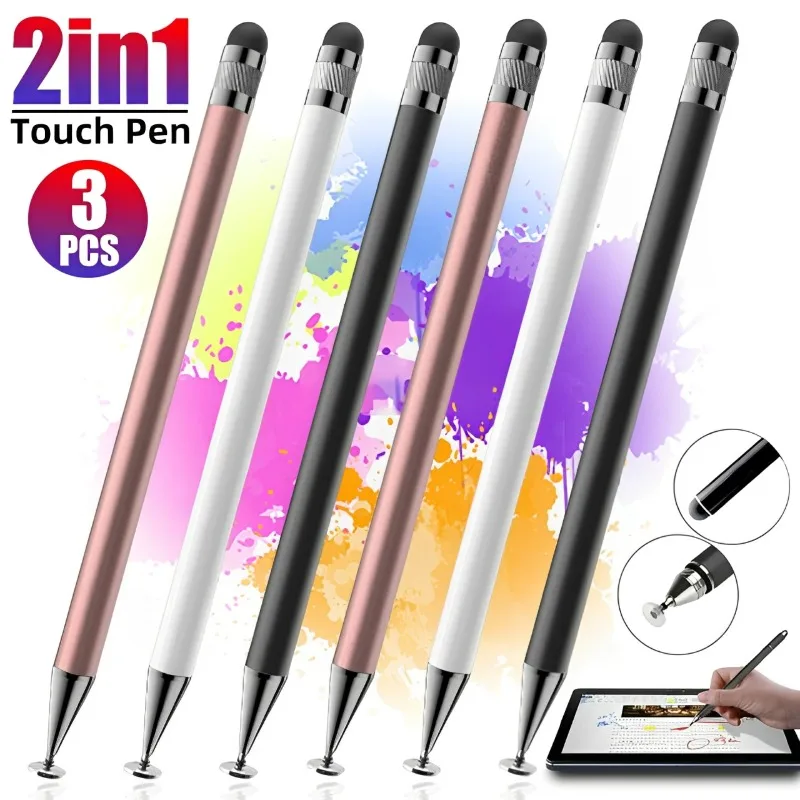 3-1PCS Universal Stylus Pens 2in1 Touth Pen for IOS Android Drawing Capacitive Pencil Smart Tablet Phones Universal Stylus Pens
3-1PCS Universal Stylus Pens 2in1 Touth Pen for IOS Android Drawing Capacitive Pencil Smart Tablet Phones Universal Stylus Pens