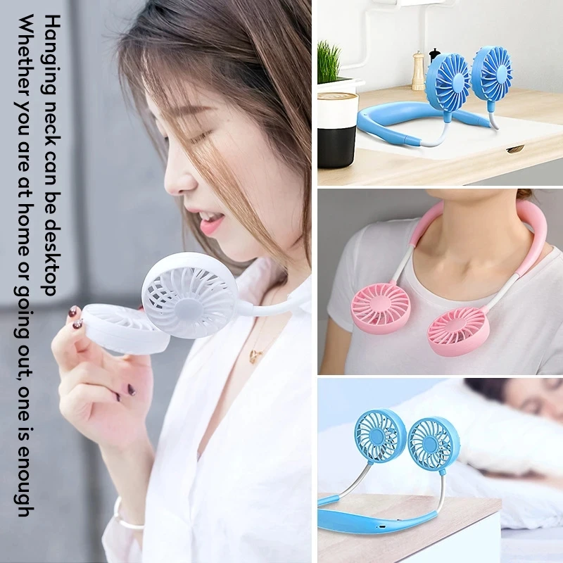 USB Portable Fan Cold Fan Hands Free Neck Fan Hanging Rechargeable Mini Sports Fan 3-Speed Adjustable Neck Dual Fan Home Office
USB Portable Fan Cold Fan Hands Free Neck Fan Hanging Rechargeable Mini Sports Fan 3-Speed Adjustable Neck Dual Fan Home Office