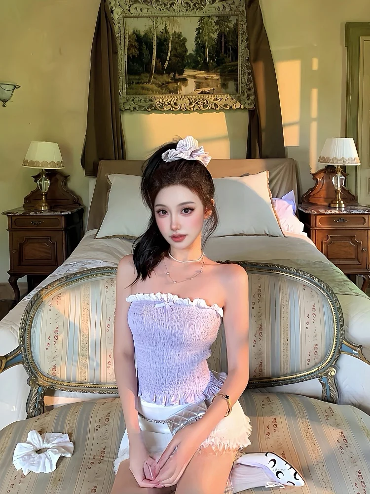Купальник Pure Desire Sweet Girl: плиссированный топ-бандо с высокой эластичностью, женский, премиум-класса, сексуальный, для отпуска, летний, бикини
Купальник Pure Desire Sweet Girl: плиссированный топ-бандо с высокой эластичностью, женский, премиум-класса, сексуальный, для отпуска, летний, бикини