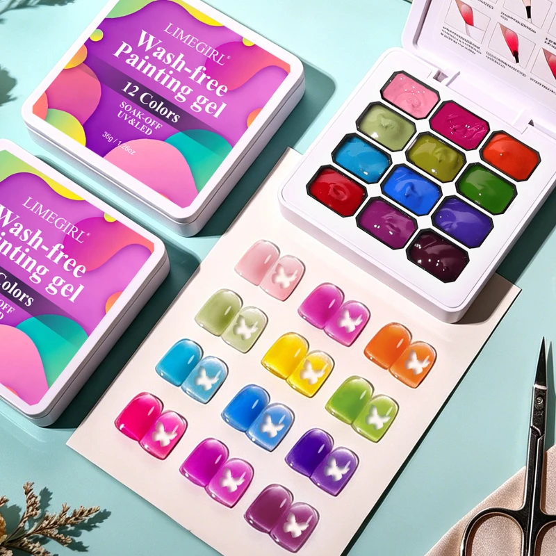 12 Color Full Rainbow Solid Nail Polish Adhesive, High Saturation Gloss Color Nail Kit, Fashionable Led Nail Art, Perfect Gift
12 Color Full Rainbow Solid Nail Polish Adhesive, High Saturation Gloss Color Nail Kit, Fashionable Led Nail Art, Perfect Gift