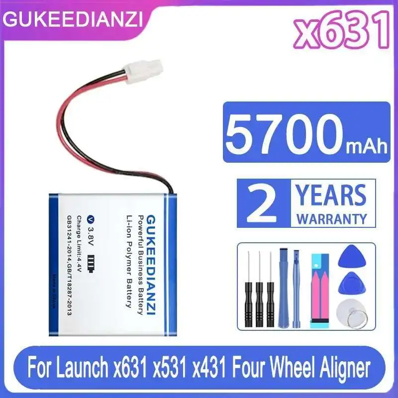 Lightweight 5700Mah Long Lasting For Launch X631 X531 X431 Four Wheel Aligner - Alignment System Battery
Lightweight 5700Mah Long Lasting For Launch X631 X531 X431 Four Wheel Aligner - Alignment System Battery