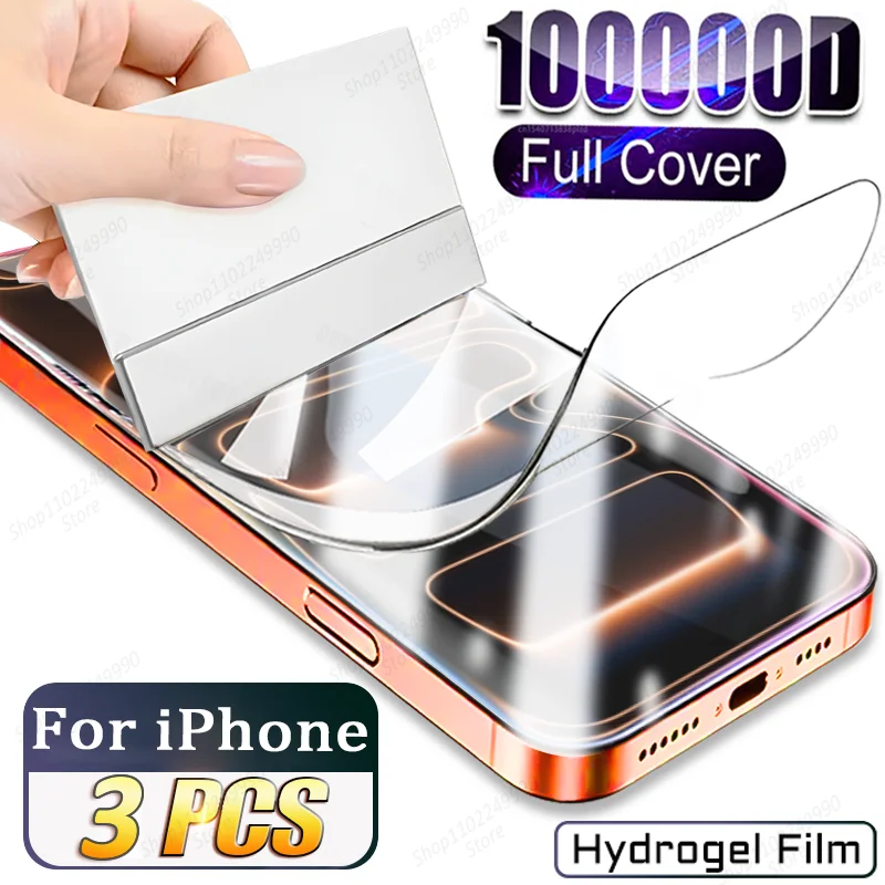 3PCS Full Cover Screen Protector For iPhone 17 Pro Max Air Hydrogel Film For iPhone 16 Pro Max 16E 14 15 Plus 12 13 Mini 11 Film
3PCS Full Cover Screen Protector For iPhone 17 Pro Max Air Hydrogel Film For iPhone 16 Pro Max 16E 14 15 Plus 12 13 Mini 11 Film