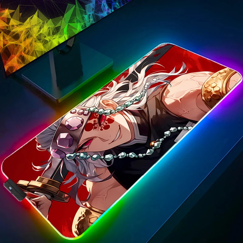 RGB LED Mouse Pad Mousepad Computer Keyboard Pad Mouse Mat D-demon Slayer Tengen Uzui Gamer Office Carpet Table Mat Desktop Mat
RGB LED Mouse Pad Mousepad Computer Keyboard Pad Mouse Mat D-demon Slayer Tengen Uzui Gamer Office Carpet Table Mat Desktop Mat