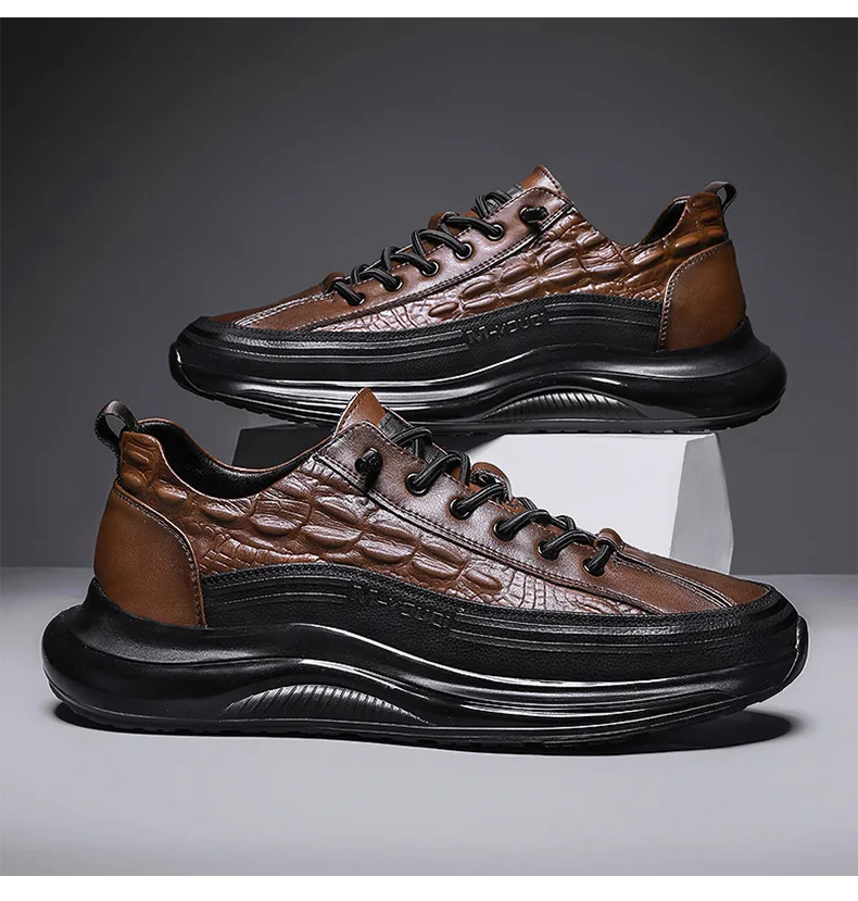 Men's Sneakers Autumn Lace Up Thick Sole Anti Slip Height Increasing Comfort 2025 New Trendy Casual Shoes Men's Skateboard Shoes
Men's Sneakers Autumn Lace Up Thick Sole Anti Slip Height Increasing Comfort 2025 New Trendy Casual Shoes Men's Skateboard Shoes