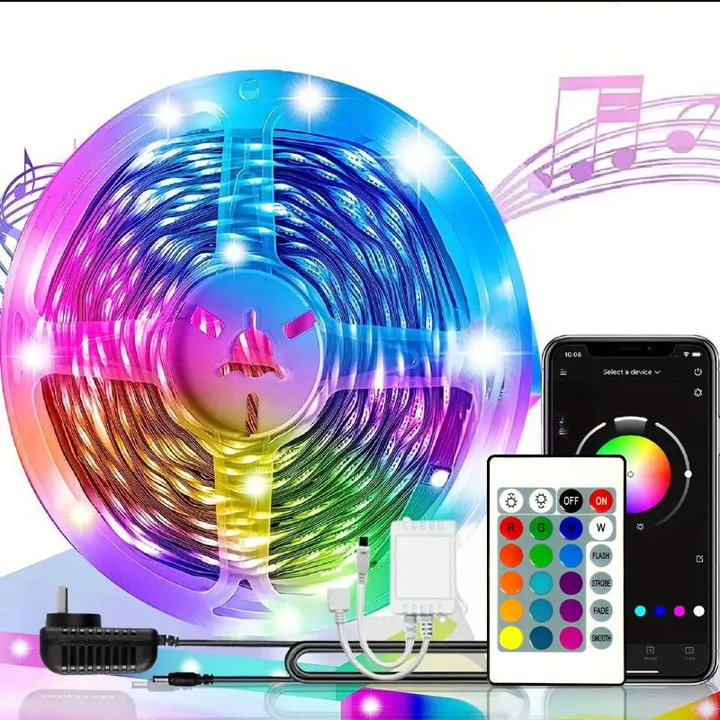 Светодиодная лента Smart Rgb, с синхронизацией музыки, применением и дальним управлением — изменение цвета освещения для спальни, общежития, украшения дома, ко Дню святого Валентина и жизни, цвет 16,0 миллиона, регулировка яркости.
Светодиодная лента Smart Rgb, с синхронизацией музыки, применением и дальним управлением — изменение цвета освещения для спальни, общежития, украшения дома, ко Дню святого Валентина и жизни, цвет 16,0 миллиона, регулировка яркости.