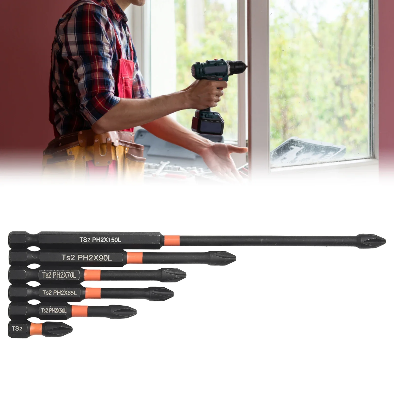7 Pcs 25mm-150mm PH2 Alloy Steel Screwdrivers Bit 1 4Inch Hex Magnetic Cross Screwdriver Bit For Woodworking Hand Drills
7 Pcs 25mm-150mm PH2 Alloy Steel Screwdrivers Bit 1 4Inch Hex Magnetic Cross Screwdriver Bit For Woodworking Hand Drills