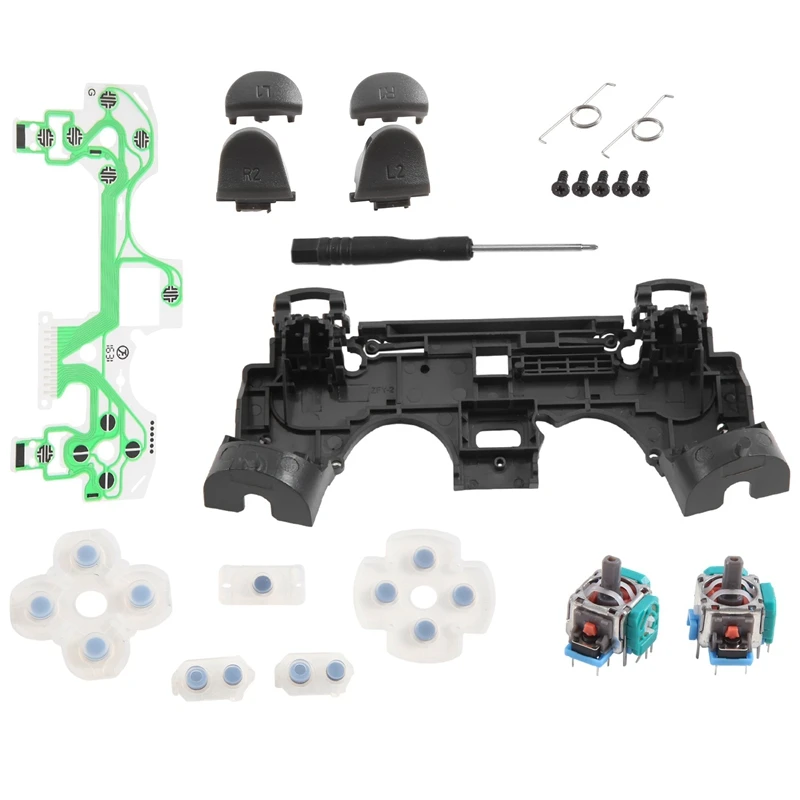 AEE7-1Set для PS4 JDS-040, триггерные кнопки контроллера, 3D-датчик, аналоговые колпачки и винты для большого пальца, инструменты
AEE7-1Set для PS4 JDS-040, триггерные кнопки контроллера, 3D-датчик, аналоговые колпачки и винты для большого пальца, инструменты