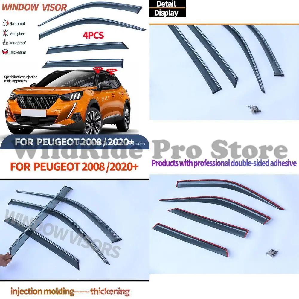1 комплект для PEUGEOT 2008 2020+, оконный козырек от дождя, дефлектор бокового окна
1 комплект для PEUGEOT 2008 2020+, оконный козырек от дождя, дефлектор бокового окна