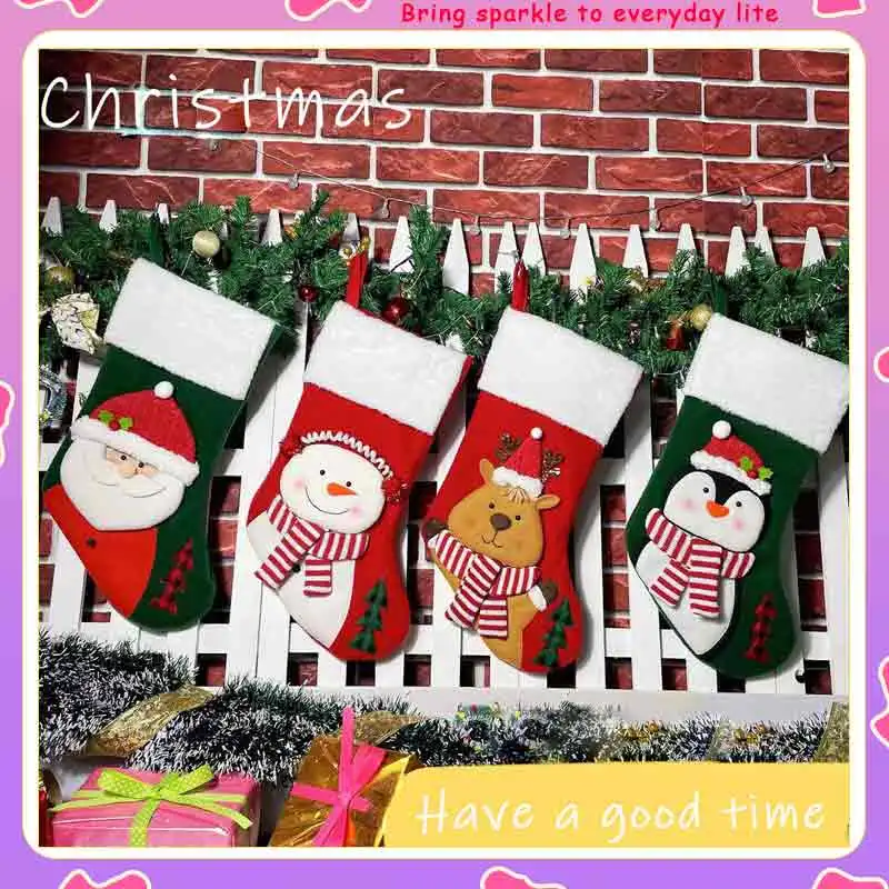 Semi Three Dimensional Christmas Stockings Gift Bags Christmas Scene Window Display Pendant Decorations Children'S Candies
Semi Three Dimensional Christmas Stockings Gift Bags Christmas Scene Window Display Pendant Decorations Children'S Candies