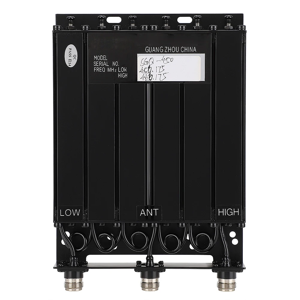 Дуплексер UHF 25 Вт с 6 каналами для радиорепитера SGQ-450 (TX: 456.175 МГц RX: 466.175 МГц)
Дуплексер UHF 25 Вт с 6 каналами для радиорепитера SGQ-450 (TX: 456.175 МГц RX: 466.175 МГц)