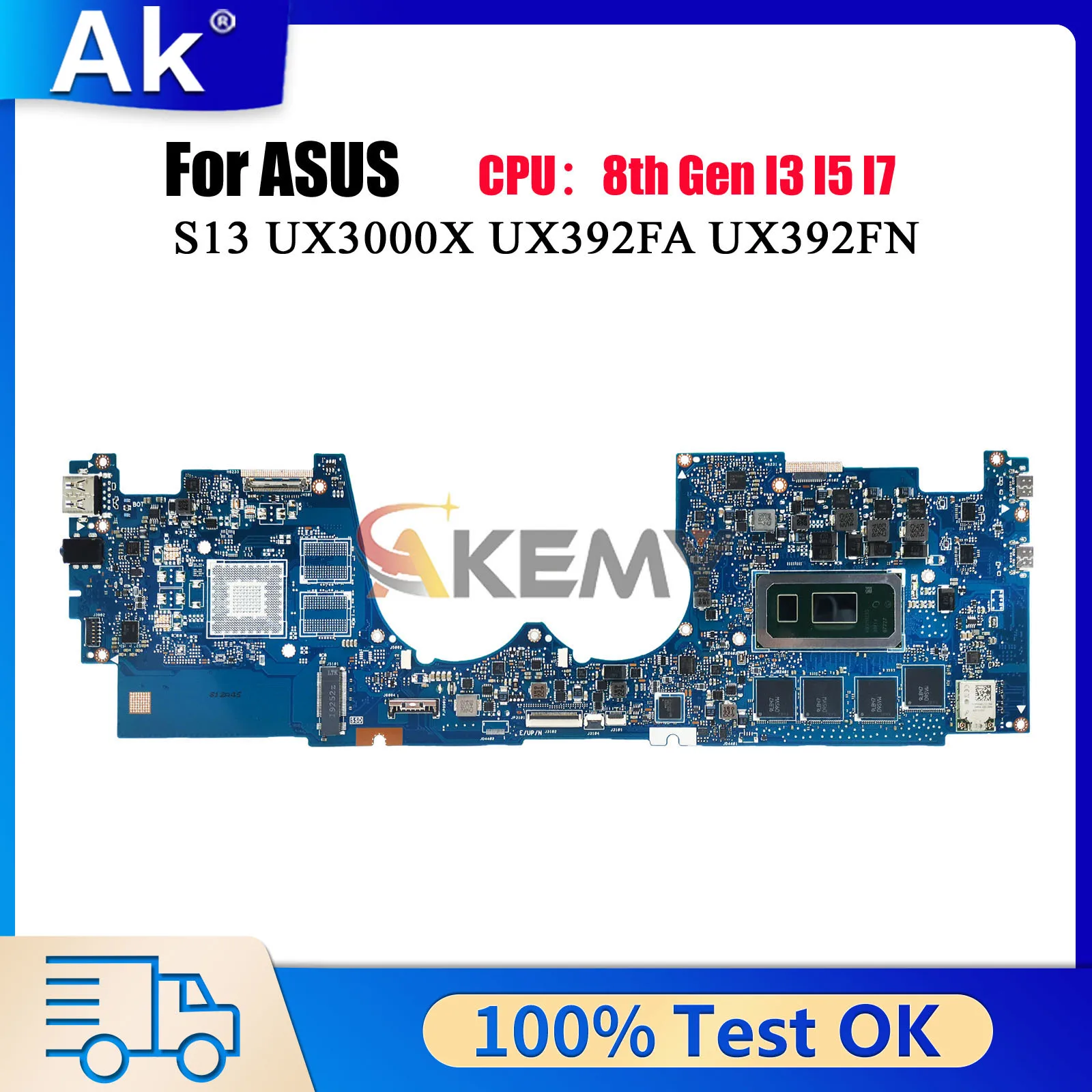 UX392FA Laptop Motherboard For ASUS ZenBook UX392FA UX392FN UX392F S13 UX3000X Mainboard W/ I3 I5 I7 CPU 100% tests OK fast ship
UX392FA Laptop Motherboard For ASUS ZenBook UX392FA UX392FN UX392F S13 UX3000X Mainboard W/ I3 I5 I7 CPU 100% tests OK fast ship