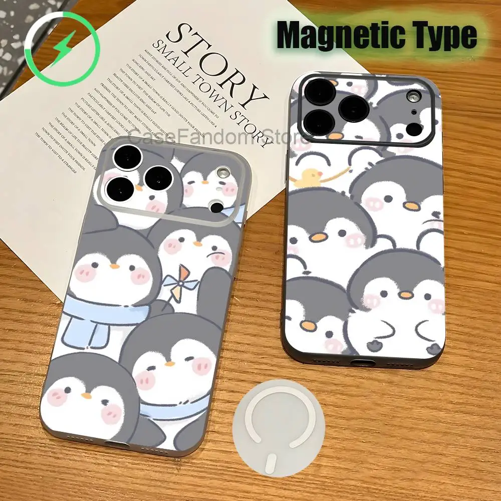 Penguin Kawaii Cute Shockproof Transparent White Phone Case For iPhone 17,16,15,14,13,12,11,Pro,Max Magnetic Wireless Charging
Penguin Kawaii Cute Shockproof Transparent White Phone Case For iPhone 17,16,15,14,13,12,11,Pro,Max Magnetic Wireless Charging