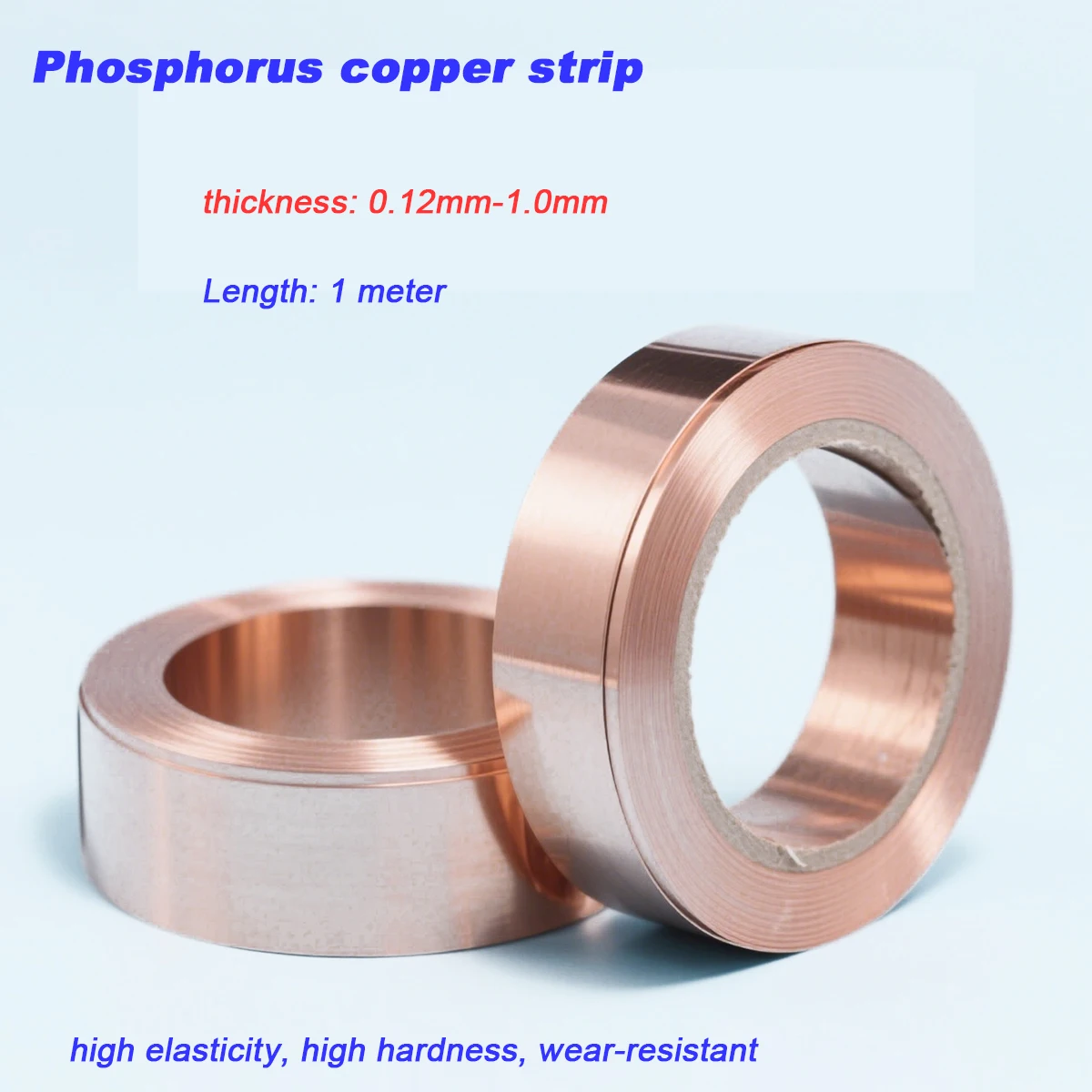 Phosphorus copper strip, copper strip, high elasticity, high hardness, wear-resistant thickness: 0.12mm-1.0mm
Phosphorus copper strip, copper strip, high elasticity, high hardness, wear-resistant thickness: 0.12mm-1.0mm