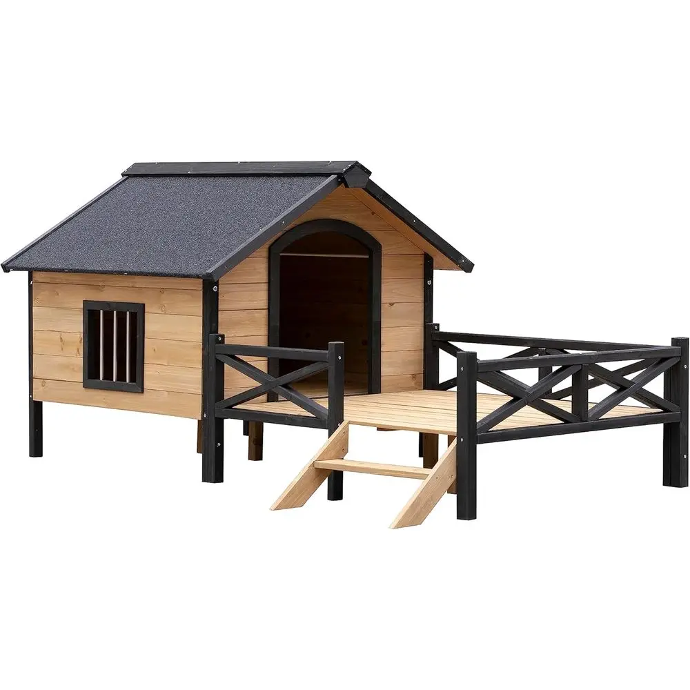 Питомник для собак на крыльце, большой домик в кабине, деревянный, железный каркас, уличный, 43,6 л x 66,9 Ш x 32,7 В
Питомник для собак на крыльце, большой домик в кабине, деревянный, железный каркас, уличный, 43,6 л x 66,9 Ш x 32,7 В