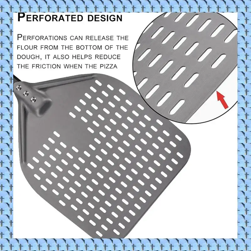 NOCM 2Pcs 14 Inch Aluminum Pizza Shovel Peel With Long Handle Pastry Tools Accessories Pizza Spatula Cake Baking Turner
NOCM 2Pcs 14 Inch Aluminum Pizza Shovel Peel With Long Handle Pastry Tools Accessories Pizza Spatula Cake Baking Turner