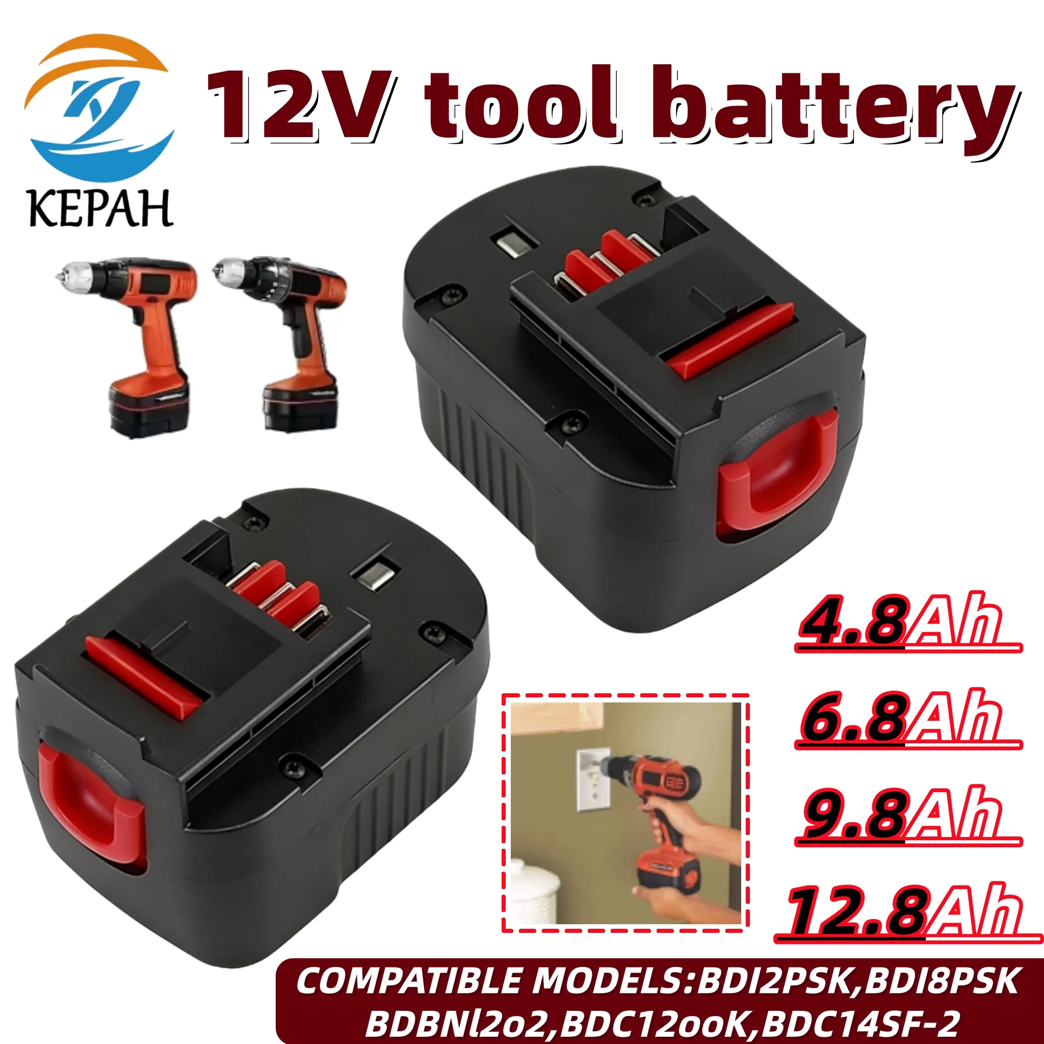 12V High-Power Durable Replacement Li-ion Battery 4.8-12.8Ah Multiple Capacities for HP12k/HP12Tools Long-Lasting Power Non-Stop
12V High-Power Durable Replacement Li-ion Battery 4.8-12.8Ah Multiple Capacities for HP12k/HP12Tools Long-Lasting Power Non-Stop