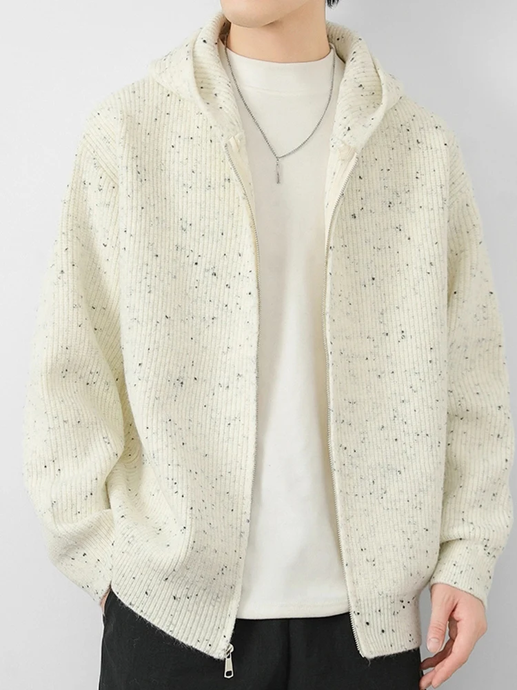 Men's Zipper Hooded Stand Collar Knitted Cardigan Jaet Casual Wear Polyester Fiber Long Sve Warm And Comfortable Outerwear
Men's Zipper Hooded Stand Collar Knitted Cardigan Jaet Casual Wear Polyester Fiber Long Sve Warm And Comfortable Outerwear