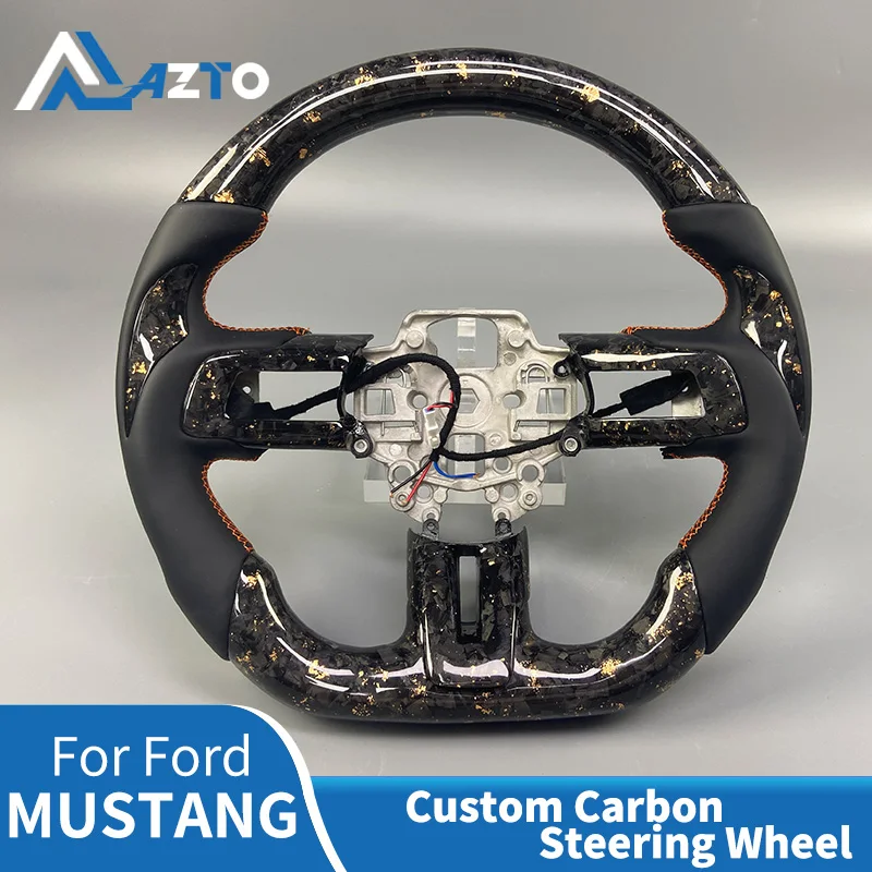 Прямая продажа с фабрики 2014-2023 для Ford Mustang GT, спортивный перфорированный кованый светодиодный руль из углеродного волокна с плоским дном 
Прямая продажа с фабрики 2014-2023 для Ford Mustang GT, спортивный перфорированный кованый светодиодный руль из углеродного волокна с плоским дном