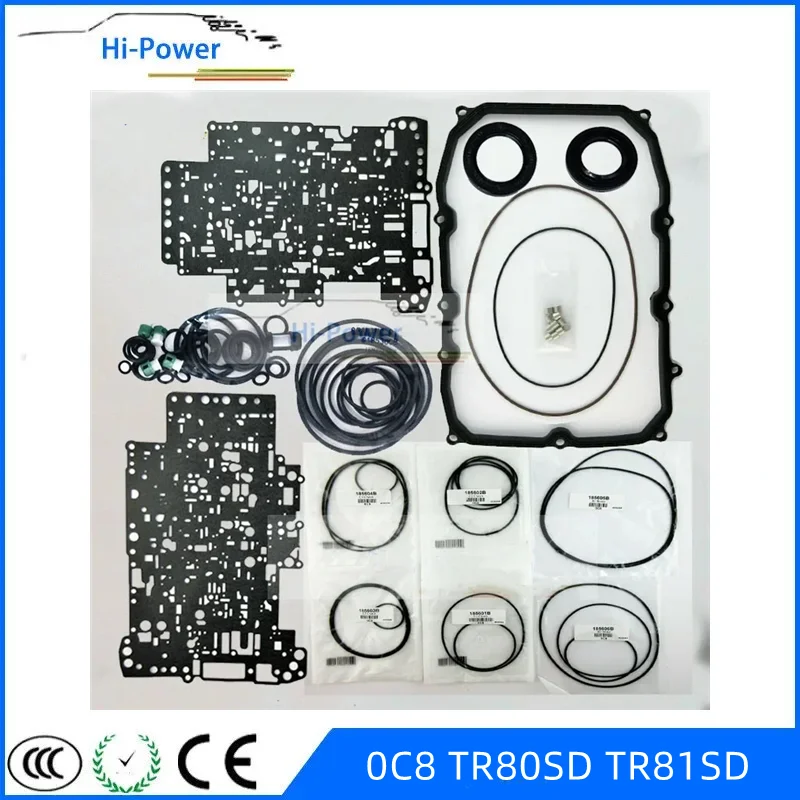 0C8 TR80SD TR81SD Automatic Transmission Overhaul Repair Kit Seals Gaskets For VW PORSCHE B185820B K185900B Car Accessories
0C8 TR80SD TR81SD Automatic Transmission Overhaul Repair Kit Seals Gaskets For VW PORSCHE B185820B K185900B Car Accessories
