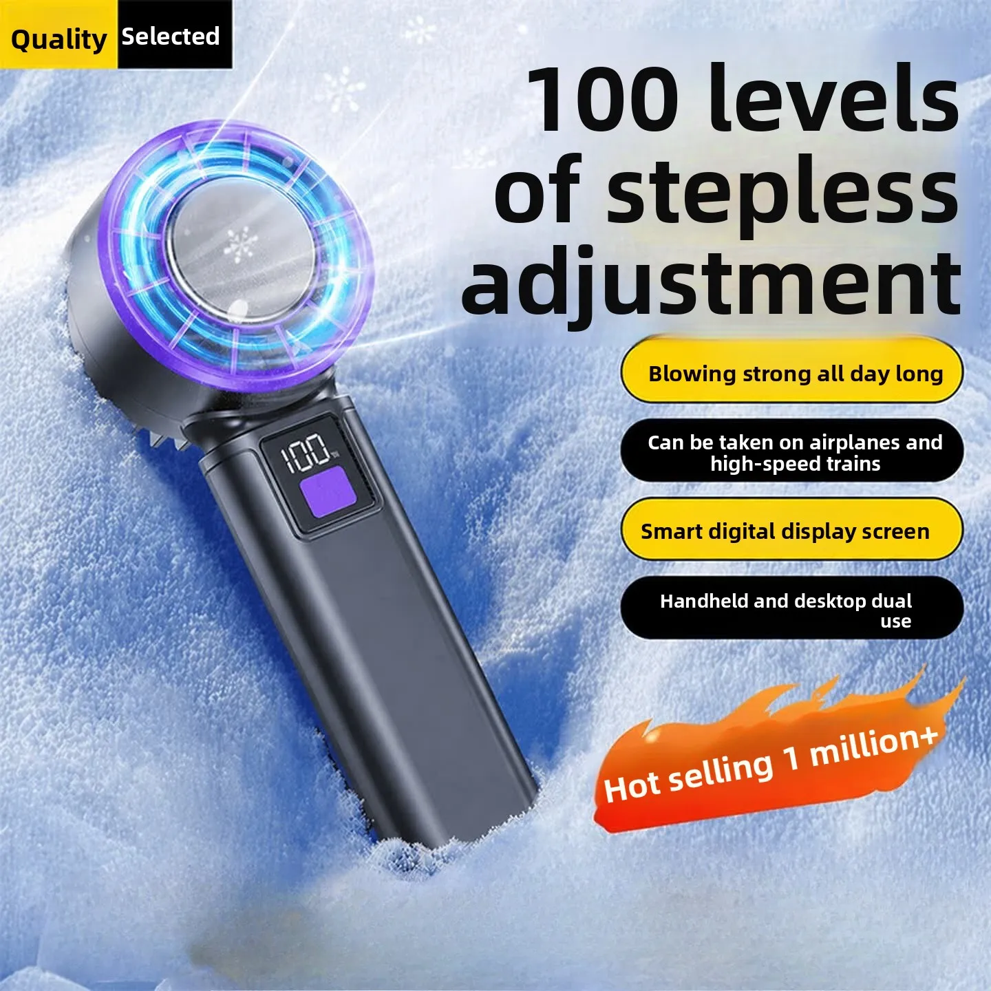 Speed Handheld Fan Hurricane-Force Mini Usb Rechargeable Personal Cooler Ultra-Long Battery Life Student Dorm Essential Portable
Speed Handheld Fan Hurricane-Force Mini Usb Rechargeable Personal Cooler Ultra-Long Battery Life Student Dorm Essential Portable